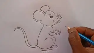 how to draw rat drawing rat drawing easy