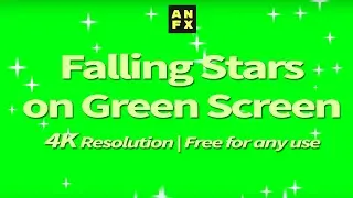 Falling Stars - 4K Green screen FREE high quality effects