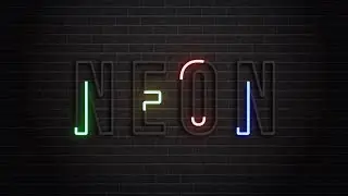How To Create Neon Text Animation Intro With Kinemaster/Logodesigner