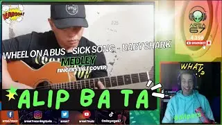 Alip Ba Ta's Epic Mashup: Wheel On The Bus Baby Shark Sick Song!