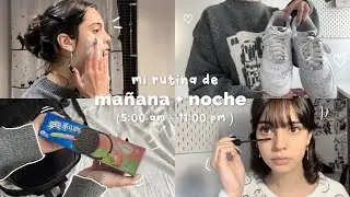 Mi rutina de MAÑANA y NOCHE como estudiante ( VLOG: 5:00 am - 11:00 pm ) ୨୧₊