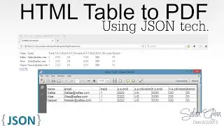 HTML Table To PDF using JSON & jsPDF