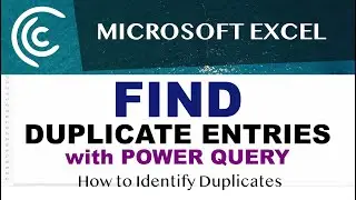 Find Duplicate Entries in Excel - Power Query