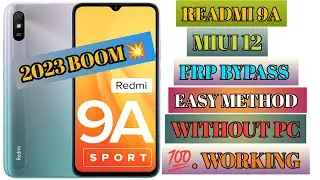 redmi 9a frp bypass | redmi 9a google account bypass | Mi 9a google id remove| miui 12 google bypass