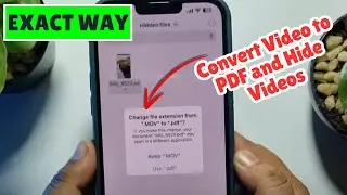 How to Convert Video to PDF and Hide Videos in iPhone | Hide ANY FILE on iPhone