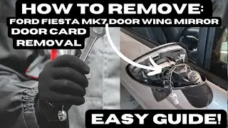 How to remove a Ford Fiesta Mk7 3dr door wing mirror. Door card removal!