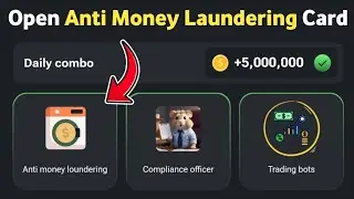 How to unlock Anti Money Loundering card hamster kombat | Unlock daily combo Anti Money Loundering