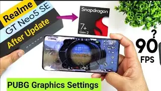 Realme GT Neo 5SE PUBG 90fps After Update Support Test 🔥🔥🔥#realmegtneo5se