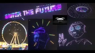 Dubai Drone Show | Enter The Future | Happy New Year 2023 | Blue Waters Island | The Beach JBR Dubai