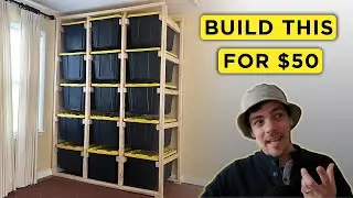 Easy DIY Tote Storage Rack | Build for under $50