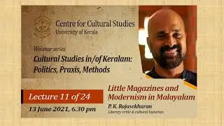 Little Magazines and Modernism in Malayalam | P K  Rajasekharan