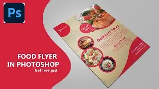 create food menu flyer design in photoshop