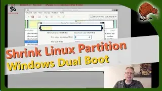 Windows and Linux Dualboot – Shrink Linux partition with GParted