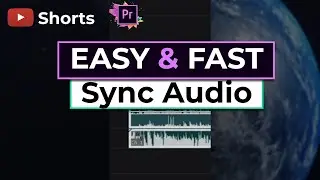 HOW TO Sync Audio Fast in Premiere Pro #Shorts