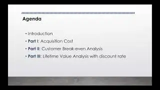 Sample Lecture of Customer Acquisition, Retention, Profitability, Customer lifetime value