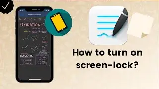 How to turn on screen lock on Good Notes? - Good Notes Tips