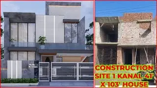 Complete Visit of Our Under Construction Site | 01 Kanal (41X103) Modern & Latest House Design