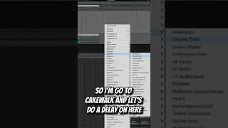 How to add effects directly to audio in Cakewalk