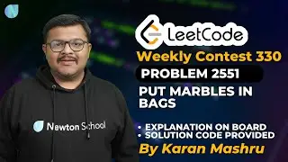 Leetcode Weekly Contest 330 | 2551 : Put Marbles In Bags Solution | Explanation + Code | In Hindi