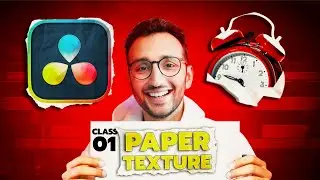 How To Make Paper Texture Effect In DaVinci Resolve | Edit Like Ali Abdaal | Class 01