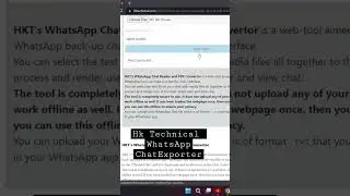 WhatsApp chat exporter to pdf 
