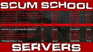 SCUM SCHOOL  Ep. 1 | How to Find Your PERFECT Server GUIDE
