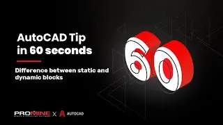 Difference between static and dynamic blocks | AutoCAD Tips in 60 Seconds