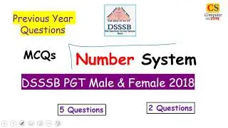 Number System MCQs DSSSB 2018 MALE & FEMALE category