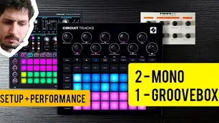 Dual mono synth POWER! | Circuit Tracks, Circuit Mono Station & MAM MB 33