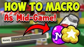 How To MACRO As MIDGAME! (Best Settings!) | Roblox Bee Swarm Simulator