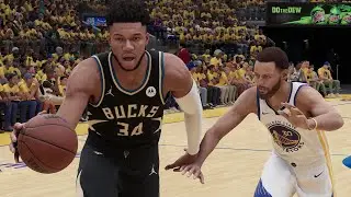 NBA 2K23 NBA Finals Gameplay - Golden State Warriors vs Milwaukee Bucks - NBA 2K23 PS5 Full Game