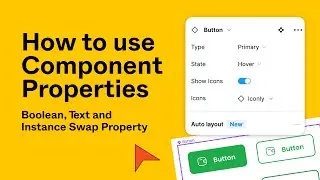 How and when to use Figma Component Property. Boolean, Text, and Instance Swap Properties Explained.