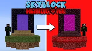 Minecraft Hardcore Skyblock in the NETHER! #7