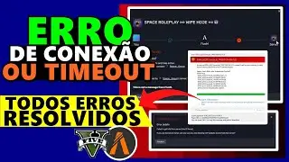 ERRO de CONEXÃO no FIVEM, ERRO TIMEOUT no FIVEM ou ROLEPLAY CRASHANDO no FIVEM como RESOLVER...