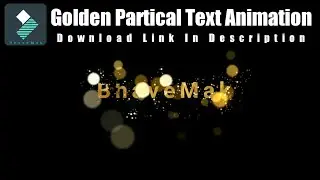 FILMORA | GOLD PARTICLE TEXT ANIMATION | FILMORA 9