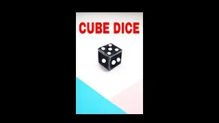 🎲 How to make a paper Dice | Cube Dice step by step // Easy Way #shorts