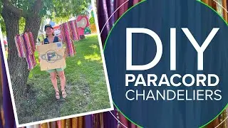 Easy Outdoor Decor: How to Make a Chandelier Out of Paracord!