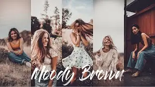 How To Edit Moody Brown || Lightrooom Mobile Tutorial Free Preset