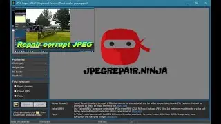Using JPEG-Repair to restore / repair corrupt JPEG image data - grey box, distorted color, shift etc