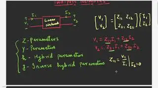 ||Two port network || Impedance (Z), Admittance (Y), hybrid (h) and inverse-hybrid (g) parameters