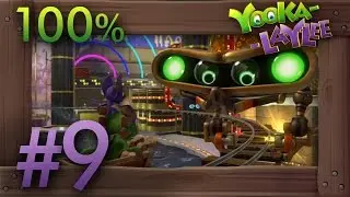 Yooka-Laylee 100% Walkthrough Part 9 - World 4 Capital Cashino #2 (All Quills, Pagies & Secrets)