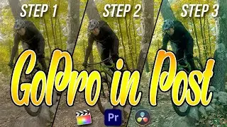 How to GoPro In Post--Final Cut Pro, Adobe Premiere, DaVinci Resolve -- A 3 STEP TUTORIAL