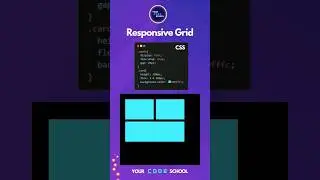 Responsive CSS grid - Flexbox using HTML & CSS 👨🏼‍💻🤩 | Your Code School #javascript #yourcodeschool