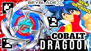 LEFT SPIN is BACK ! DRAGOON Reborn as Cobalt Dragoon 2-60C | BX-34 | Beyblade X HASBRO QR Codes