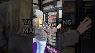 Yarn vending machine!! 😯🧶 #crochet #knitting #yarn