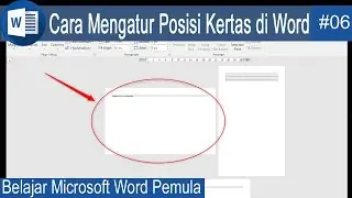 Belajar Microsoft Word 6# Cara Mengatur Posisi Kertas landscape dan portrait di word