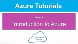 01- Microsoft Azure Tutorial Playlist Series Course | Windows Azure.