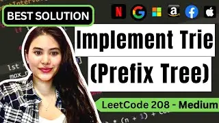 Implement Trie (Prefix Tree)  - LeetCode 202 - Python