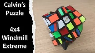 Calvin's 4x4 Windmill Cube Extreme Unboxing and First Solve