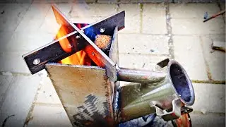 Homemade wood burning Rocket stove.